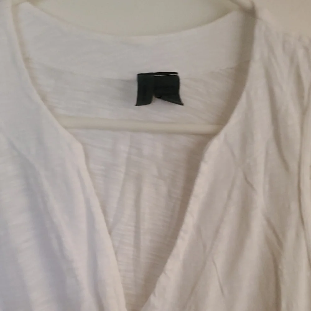 Left of Center White Wrap Sleeveless Bodysuit - Picture 3 of 4